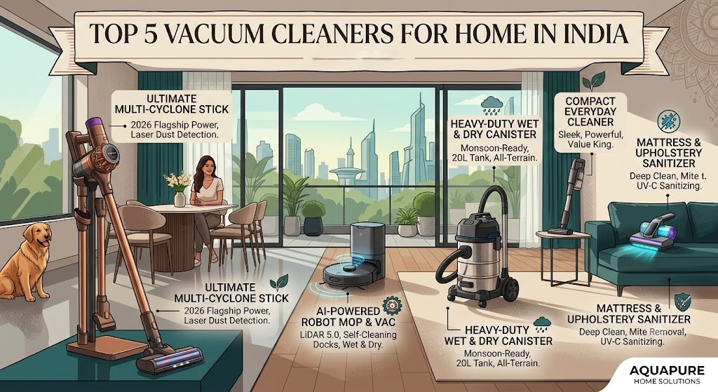 Top 5 Vacuum Cleaners for Home in India August 2026